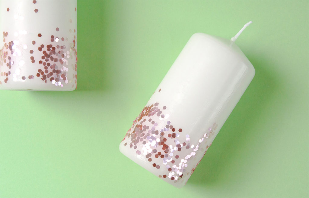 How to Make Glitter Candles DIY tutorial YES! we made this