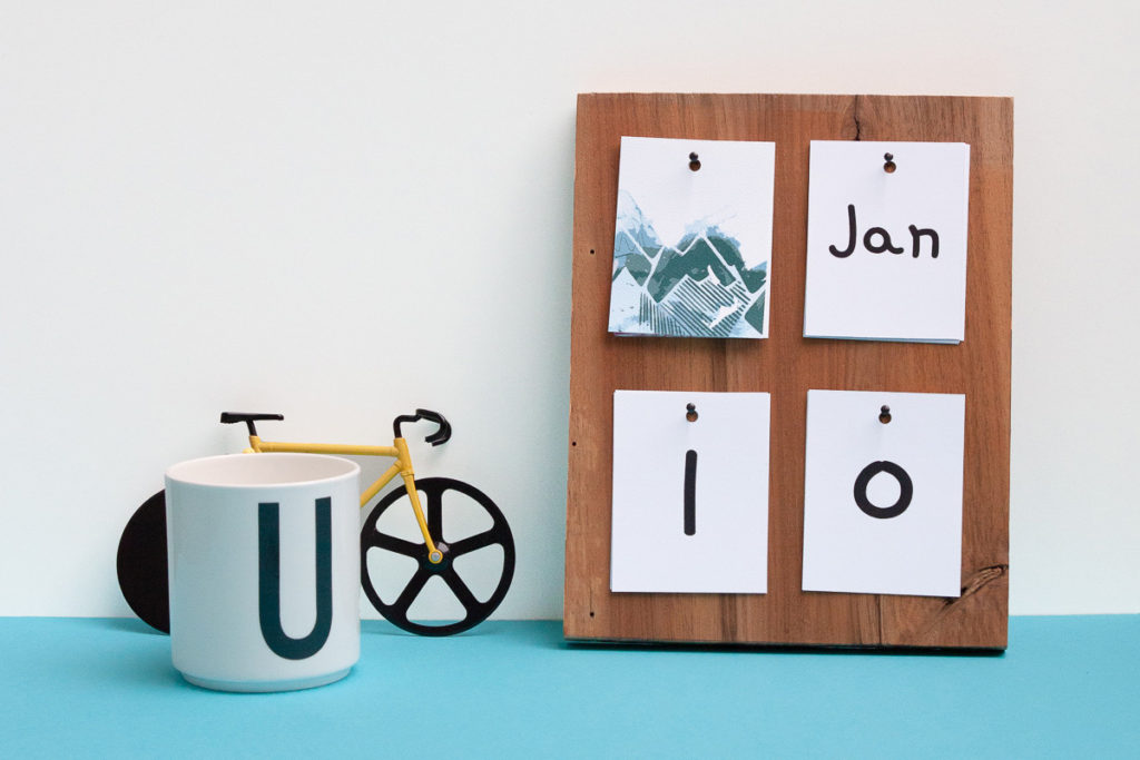 DIY Desk Calendar with a Free Calendar Printable YES! we made this