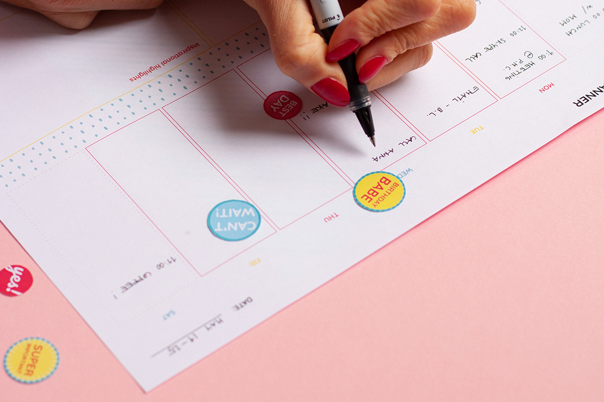 Suggestions for how to use the free planner stickers printable