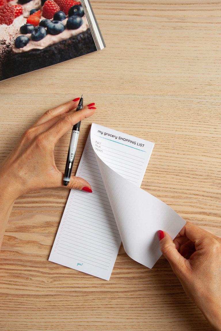 Make Your Own Notepad (+ Free Shopping List Printable)