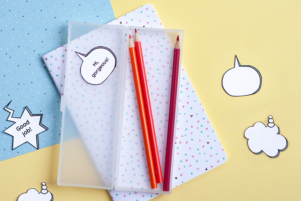 How to use the Printable Speech Bubble Stickers