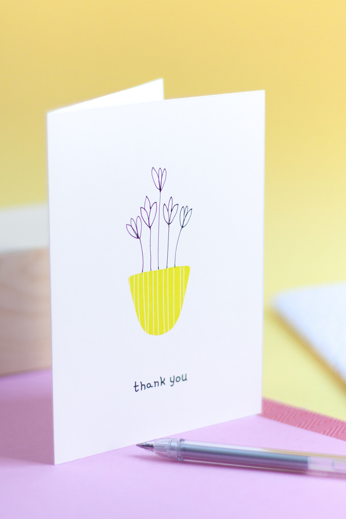 Finsihed thank you card
