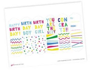 Free Printable Gift Tags - PDF Download - YES! we made this
