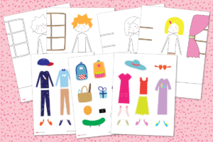 Printable Dress up Paper Doll Template - YES! we made this