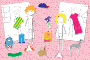 Printable Dress up Paper Doll Template - YES! we made this