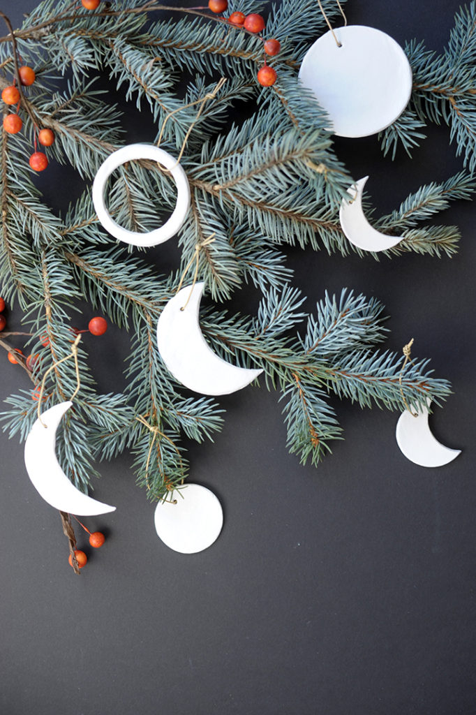 Moon Phase Ornaments by Alice and Lois