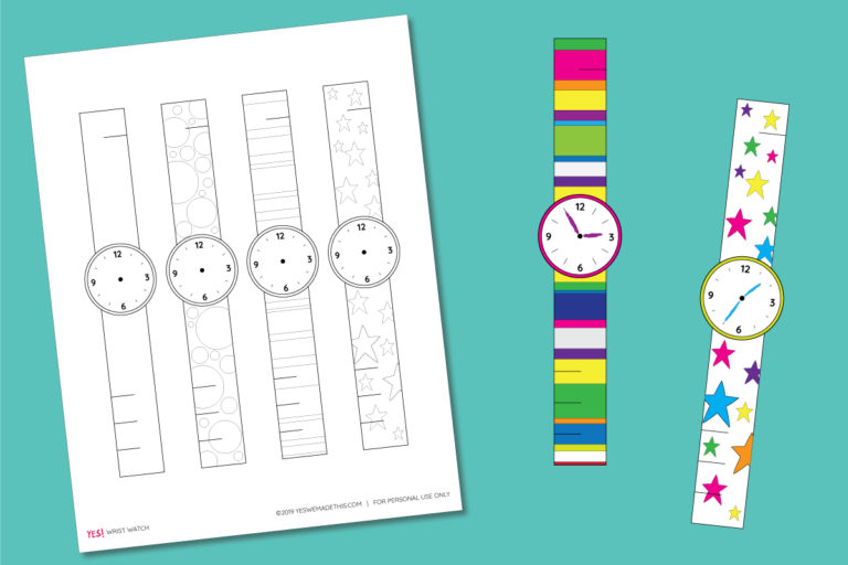 Printable Paper Watch Template For Kids YES We Made This