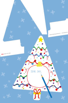 Printable Christmas Card Kids Can Make - YES! we made this