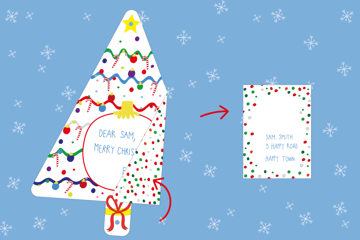 Printable Christmas Card Kids Can Make - YES! we made this