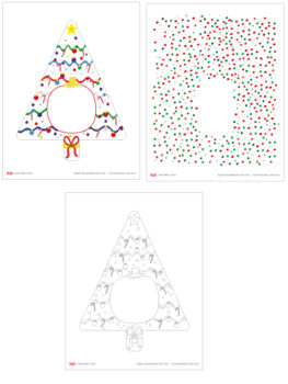 Printable Christmas Card Kids Can Make - YES! we made this