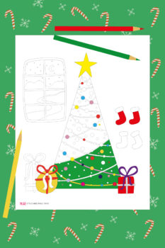 Christmas Tree Coloring Page - Yes! We Made This