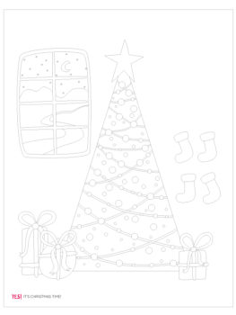 Christmas Tree Coloring Page - YES! we made this