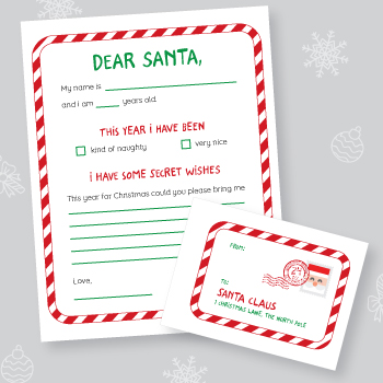 Blank Letter to Santa