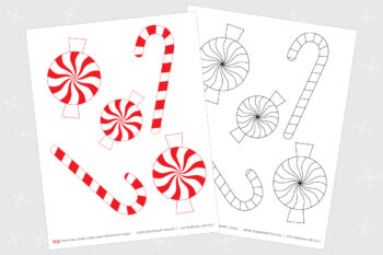 Candy Cane Printable Coloring Page - YES! we made this