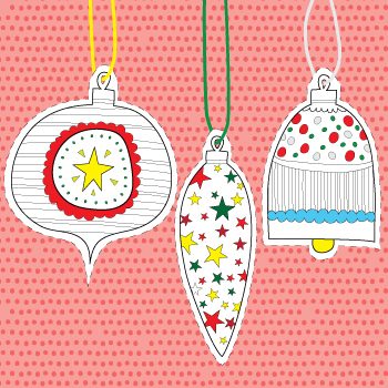Hanging Paper Christmas Ornaments