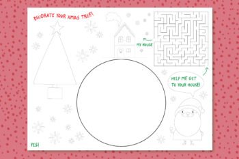 Printable Christmas Placemat - YES! we made this