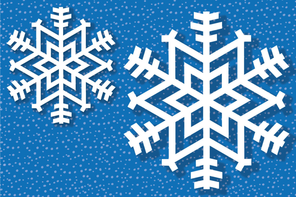 Make a paper snowflake DIY tutorial