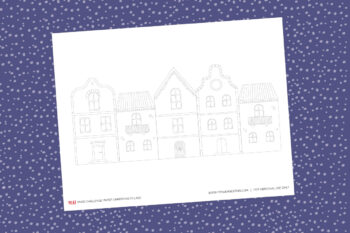 Paper Christmas Village Template - YES! we made this