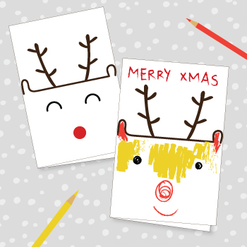 Reindeer Chrstmas Cards