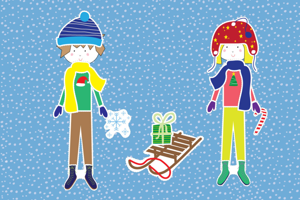 Paper Dolls with Winter Clothes